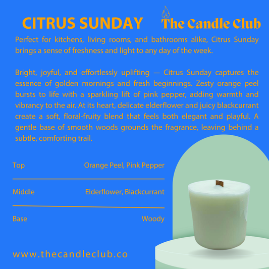 Citrus Sunday Candle Refill