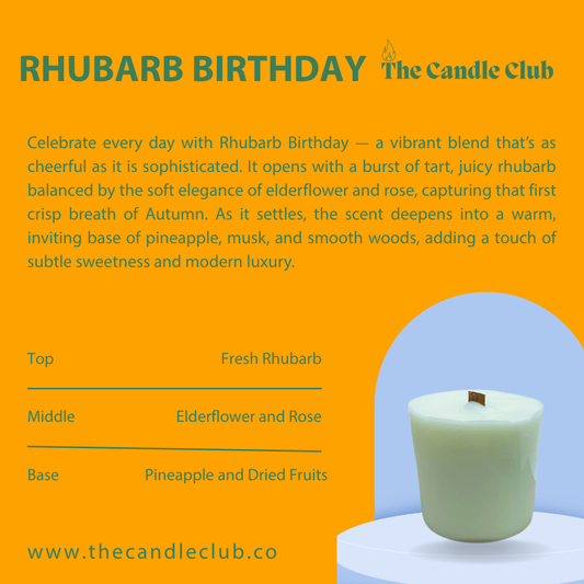 Rhubarb Birthday Candle Refill